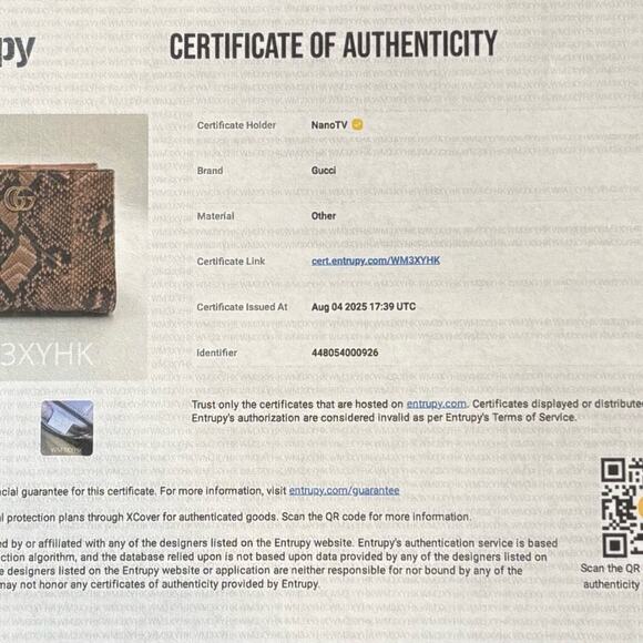 Gucci GG Marmot Python Handbag with COA - Picture 10 of 12